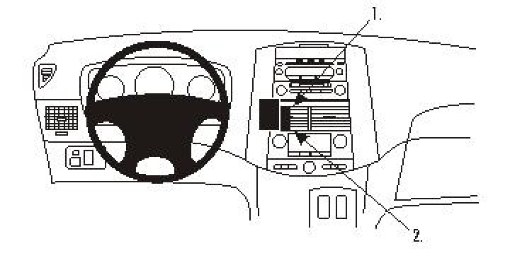 Brodit ProClip, Toyota Sienna 04-10 i gruppen Modellanpassat / Toyota / Sienna / 2003-2010 (XL20) hos CD Bilradio (240853241)