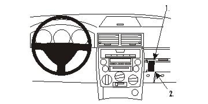 Mazda 2 03-07, Vinklad 03-07 i gruppen Modellanpassat / Mazda / Mazda 2 / Mazda 2 2001-2007 hos CD Bilradio (240853259)