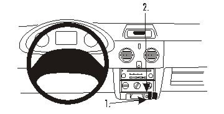 Renault Kangoo 03-07, Vinklad 03-09 i gruppen Modellanpassat / Nissan / Kubistar / Kubistar 2004-2009 hos CD Bilradio (240853264)