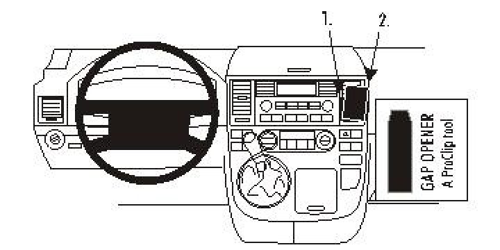 Brodit ProClip, Volkswagen Multivan 03-09 i gruppen Modellanpassat / Volkswagen / Multivan / 2003-2015 hos CD Bilradio (240853290)