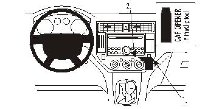 Ford C-Max 04-10/Ford Kuga 08-12, Vinklad, Låg 04-12 i gruppen Modellanpassat / Ford / Kuga / Kuga 2008-2012 hos CD Bilradio (240853354)