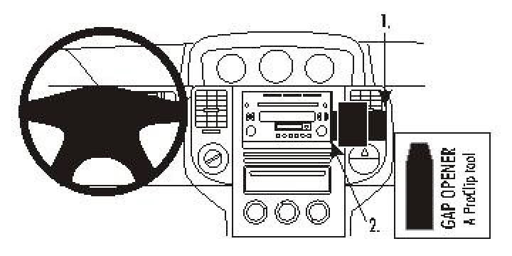 Nissan X-Trail 04-07, Vinklad 04-07 i gruppen Modellanpassat / Nissan / X-trail / X-Trail 2004-2007 hos CD Bilradio (240853368)