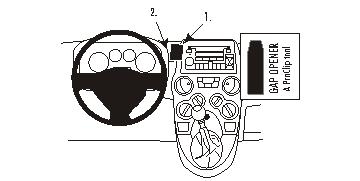 Fiat Panda 04-07, Centrerad 04-07 i gruppen Modellanpassat / Fiat / Panda hos CD Bilradio (240853493)