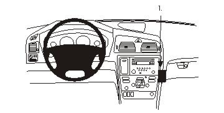 Volvo V70 05-08, Vinklad, Träpanel 05-10 i gruppen Modellanpassat / Volvo / S60 / 2006-2010 hos CD Bilradio (240853499)