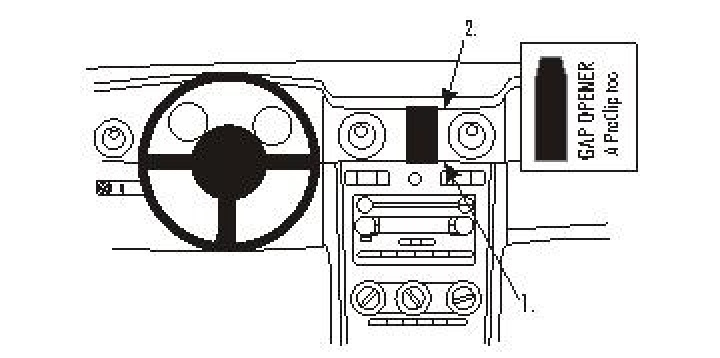 Ford Mustang 05-09, Centrerad 05-09 i gruppen Modellanpassat / Ford / Mustang / Mustang 1967 -> hos CD Bilradio (240853626)