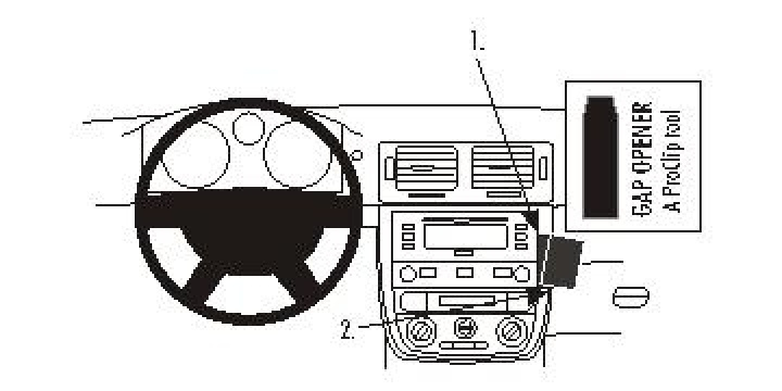 Chevrolet Cobalt 05-10, Vinklad 05-10 i gruppen Modellanpassat / Chevrolet / Cobalt hos CD Bilradio (240853640)