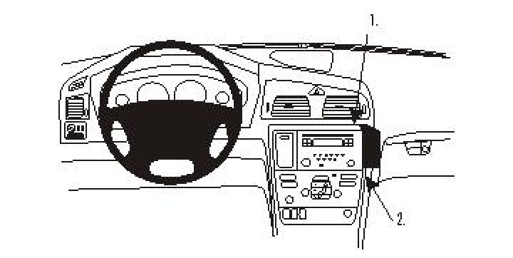 Volvo V70 05-08, Vinklad Hög, Träpanel 05-10 i gruppen Modellanpassat / Volvo / S60 / 2006-2010 hos CD Bilradio (240853650)