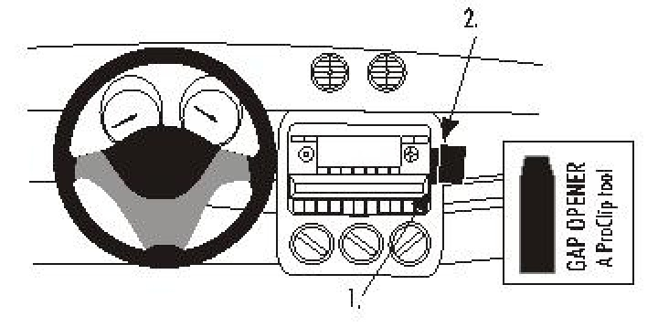 Brodit ProClip, Smart ForFour 04-06 04-06 i gruppen Modellanpassat / Smart / ForFour / 2004-2006 (W454) hos CD Bilradio (240853651)