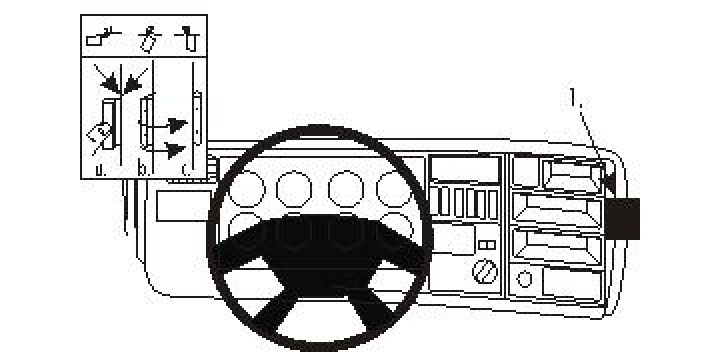 Brodit ProClip, Scania P-series 05-17 i gruppen Modellanpassat / Scania / Scania P-series / Scania P-series 2005-2016 hos CD Bilradio (240853673)
