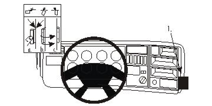 Brodit ProClip, Scania R-series 05-17 i gruppen Modellanpassat / Scania / Scania P-series / Scania P-series 2005-2016 hos CD Bilradio (240853674)