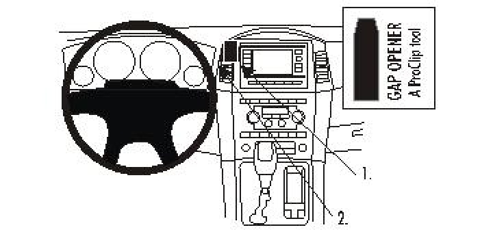 Brodit ProClip, Jeep Grand Cherokee 05-07 i gruppen Modellanpassat / Jeep hos CD Bilradio (240853698)