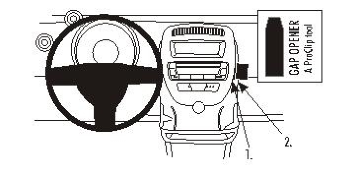 Citroen C1 06-14, Vinklad 06-14 i gruppen Modellanpassat / Peugeot / 107 / 2009- hos CD Bilradio (240853717)