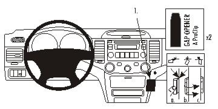 Kia Magentis 07-10, Vinklad 06½-10 i gruppen Modellanpassat / Kia / Optima / Optima 2005-2010 hos CD Bilradio (240853917)