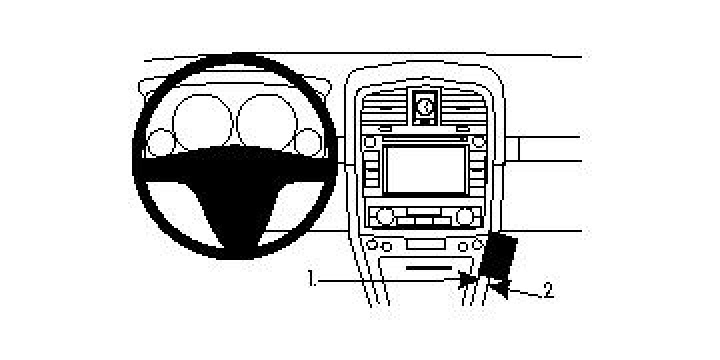 Brodit ProClip, Cadillac SRX 07-09 i gruppen Modellanpassat / Cadillac / SRX hos CD Bilradio (240854027)