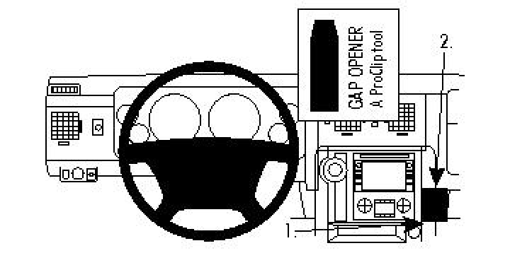 Brodit ProClip, Hummer H2 08-11 08-11 i gruppen Modellanpassat / Hummer / H2 / H2 2008-2009 hos CD Bilradio (240854158)