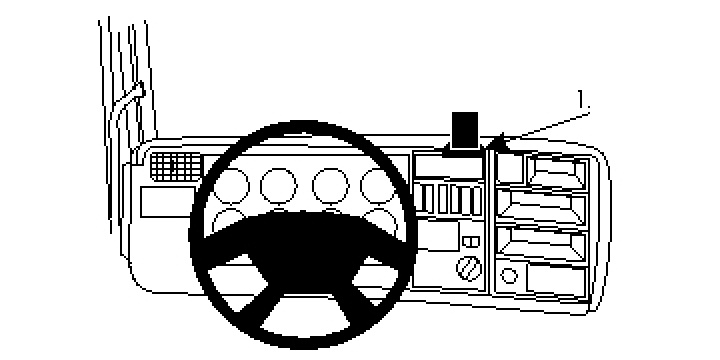 Brodit ProClip, Scania R-series 05-09 i gruppen Modellanpassat / Scania / Scania R-series / Scania R-series 2005-2009 hos CD Bilradio (240854160)