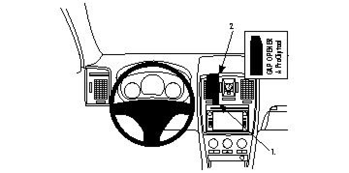 Brodit ProClip, Cadillac BLS 06-10 i gruppen Modellanpassat / Cadillac / BLS hos CD Bilradio (240854175)