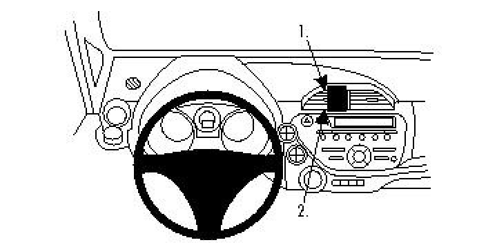 Honda Fit/Honda Jazz 09-14, Centrerad 09-14 i gruppen Modellanpassat / Honda / Jazz / Jazz III 2009-2014 hos CD Bilradio (240854319)
