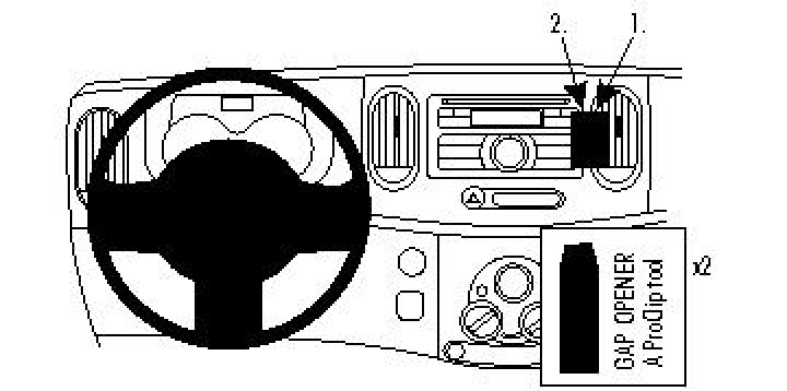 Brodit ProClip, Nissan Cube 09-14 i gruppen Modellanpassat / Nissan / Cube / Cube 2009- hos CD Bilradio (240854374)