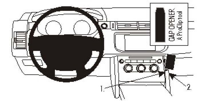 Brodit ProClip, Land Rover Range Rover Sport 14-22 i gruppen Modellanpassat / Land Rover / Range Rover Sport hos CD Bilradio (240854938)