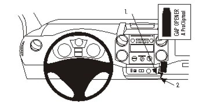 Citroen Berlingo Family 08-15, Vinklad, Låg, Automat 08-18 i gruppen Modellanpassat / Peugeot / Partner / 2008-2018 (B9) hos CD Bilradio (240854973)