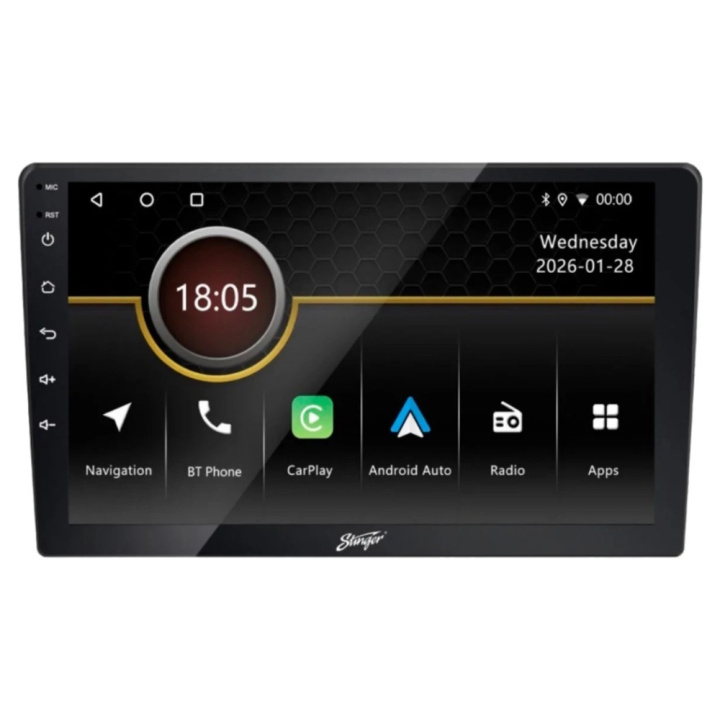Stinger IF209E, 9-tums bilstereo med trådlös CarPlay/Android Auto i gruppen Bilstereo / Bilstereo dubbeldin hos CD Bilradio (400IF209E)