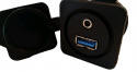 USB + AUX 3,5mm chassi kontakt Marin