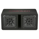 Kicker Solo-Baric DL7R122, portad 2x12 tums baslåda, 2 ohm