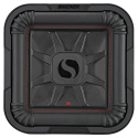 Kicker Solo-Baric L7T102, fyrkantigt slimmat 10 tums baselement, 2x2 ohm