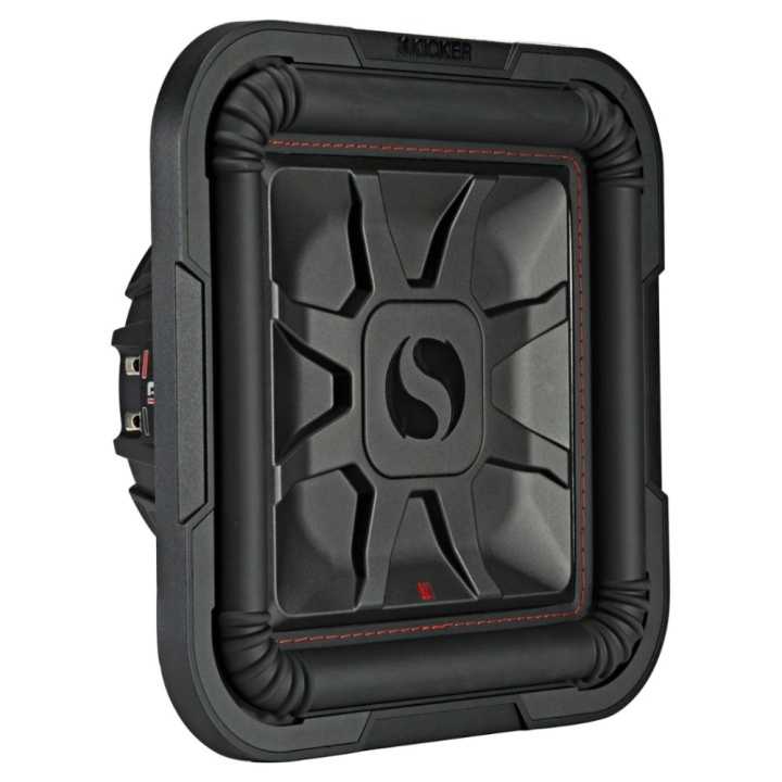Kicker Solo-Baric L7T124, fyrkantigt slimmat 12 tums baselement, 2x4 ohm i gruppen Nyheter hos CD Bilradio (41046L7T124)