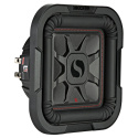 Kicker Solo-Baric L7T82, fyrkantigt slimmat 8 tums baselement, 2x2 ohm