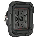 Kicker Solo-Baric L7T84, fyrkantigt slimmat 8 tums baselement, 2x4 ohm