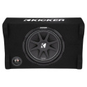 Kicker Comp CDF124, sluten nedåtriktad 12 tums baslåda, 4 ohm