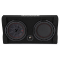 Kicker CompRT TRTP102, slimmad nedåtriktad 10 tums baslåda med passiv radiator, 2 ohm