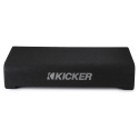 Kicker CompRT TRTP102, slimmad nedåtriktad 10 tums baslåda med passiv radiator, 2 ohm