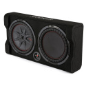 Kicker CompRT TRTP122, slimmad nedåtriktad 12 tums baslåda med passiv radiator, 2 ohm