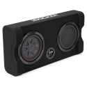 Kicker CompRT TRTP82, slimmad nedåtriktad 8 tums baslåda med passiv radiator, 2 ohm