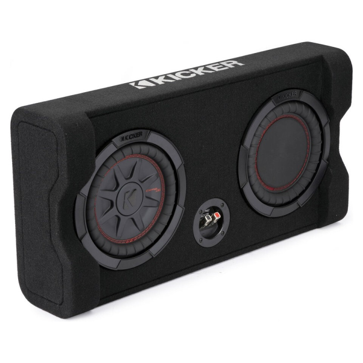 Kicker CompRT TRTP82, slimmad nedåtriktad 8 tums baslåda med passiv radiator, 2 ohm i gruppen Nyheter hos CD Bilradio (41048TRTP82)