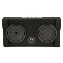 Kicker CompRT TRTP82, slimmad nedåtriktad 8 tums baslåda med passiv radiator, 2 ohm