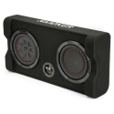 Kicker CompRT TRTP82, slimmad nedåtriktad 8 tums baslåda med passiv radiator, 2 ohm