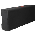 Kicker Solo-Baric DL7TDF122, slimmad sluten nedåtriktad 2x12 tums baslåda, 2 ohm