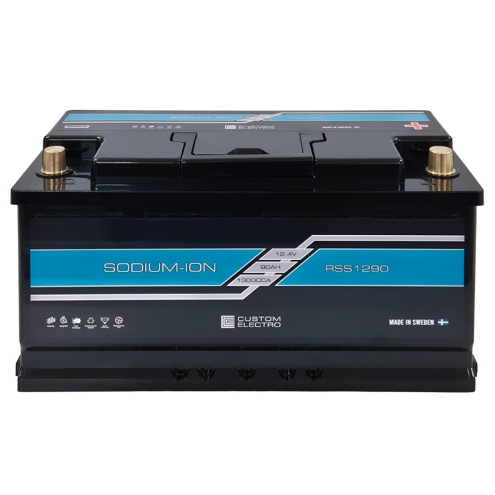 CustomElectro RSS v2 12-90, kraftfullt 90Ah Sodium-Ion batteri i gruppen Tillbehör / Batteri och batteritillbehör hos CD Bilradio (415RSS1290)