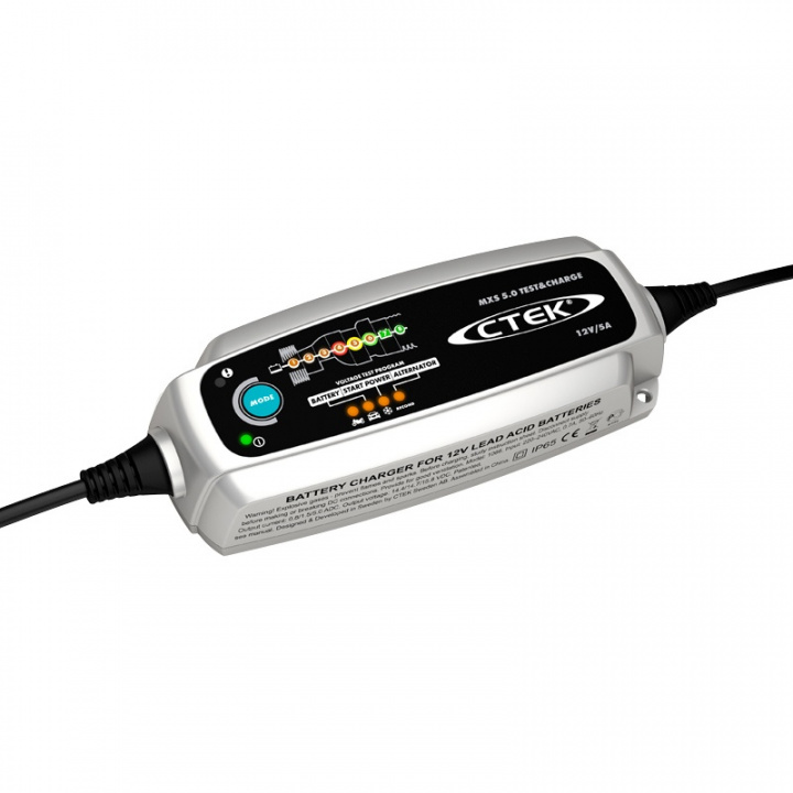 CTEK MXS 5.0 Test & Charge i gruppen Tillbehör / Batteriladdare hos CD Bilradio (42256308)