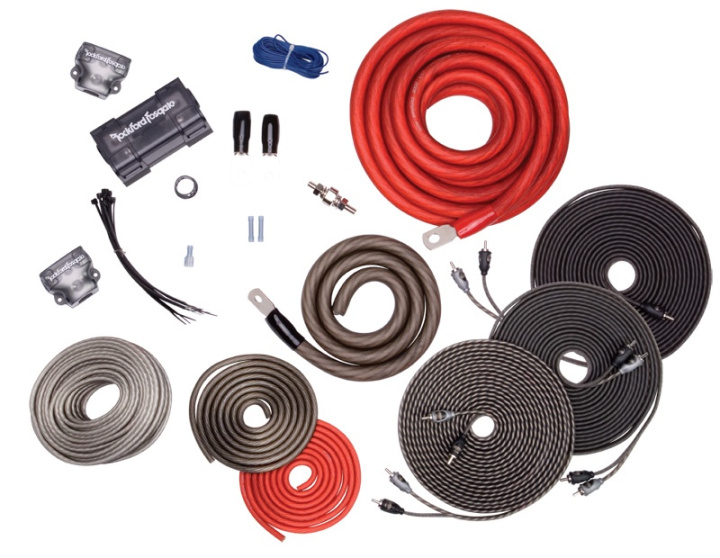 Rockford Fosgate 50mm2 Komplett med 3par lågnivå i gruppen Kablar / Kabelkit hos CD Bilradio (510RFK1D)