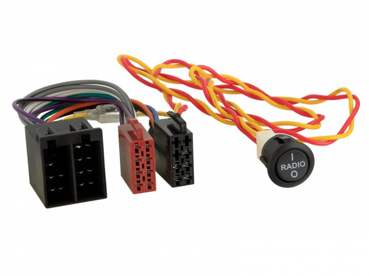 ISO- till ISO-adapter med strömbrytare i gruppen Modellanpassat / Fiat / Ducato / 1981-1993 hos CD Bilradio (7001230600)