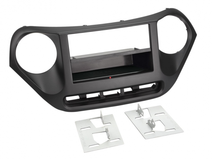 Facia-platta 2-DIN Hyundai i10, svart i gruppen Modellanpassat / Hyundai / i10 / i10 2014-> hos CD Bilradio (700241143131)