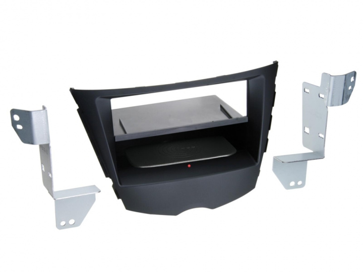 Facia-ramsats 2-DIN Hyundai Veloster, svart i gruppen Modellanpassat / Hyundai / Veloster / Veloster 2011- hos CD Bilradio (70024114341)