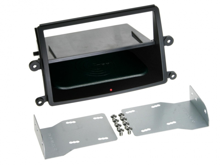 Monteringsram 1-DIN Mitsubishi L200, svart i gruppen Modellanpassat / Mitsubishi / L200 hos CD Bilradio (70024120007)
