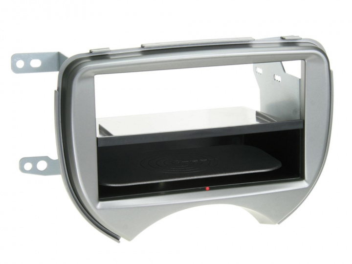2-DIN Monteringsram Inbay Nissan Micra, silver i gruppen Modellanpassat / Nissan / Micra / Micra 2011-2014 hos CD Bilradio (700241210031)