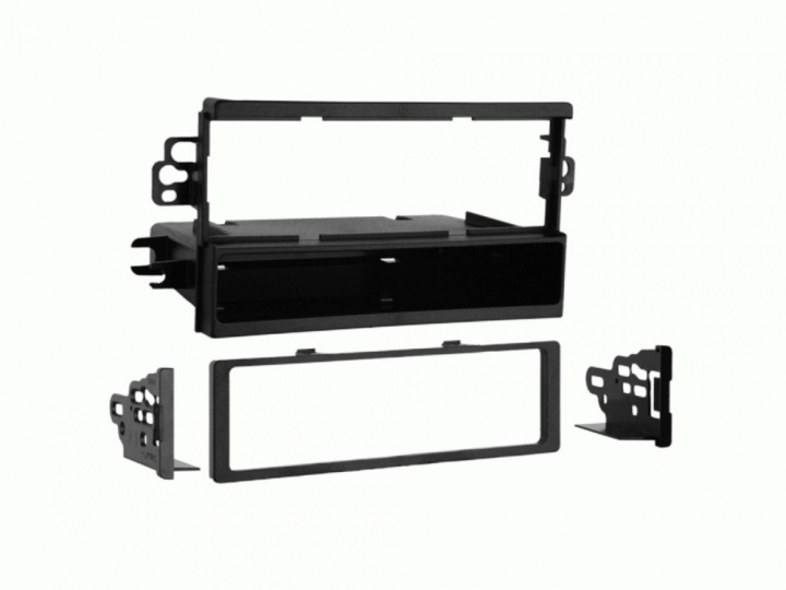 Monteringsram 1-DIN med prylfack, svart i gruppen Modellanpassat / Pontiac / G3 hos CD Bilradio (700281087131)